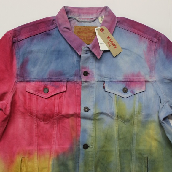 Levi's Dead Head Tie Dye Trucker Jacket - 2XL - Picture 2 of 5